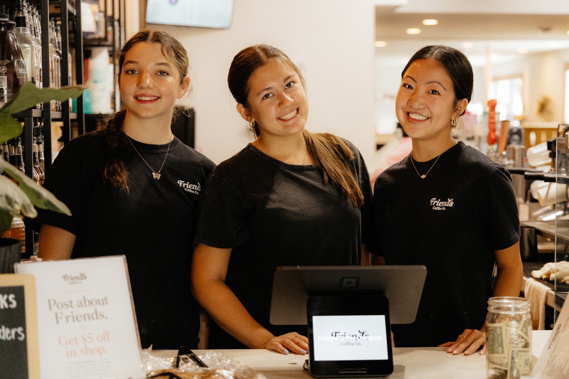 The team behind the counter